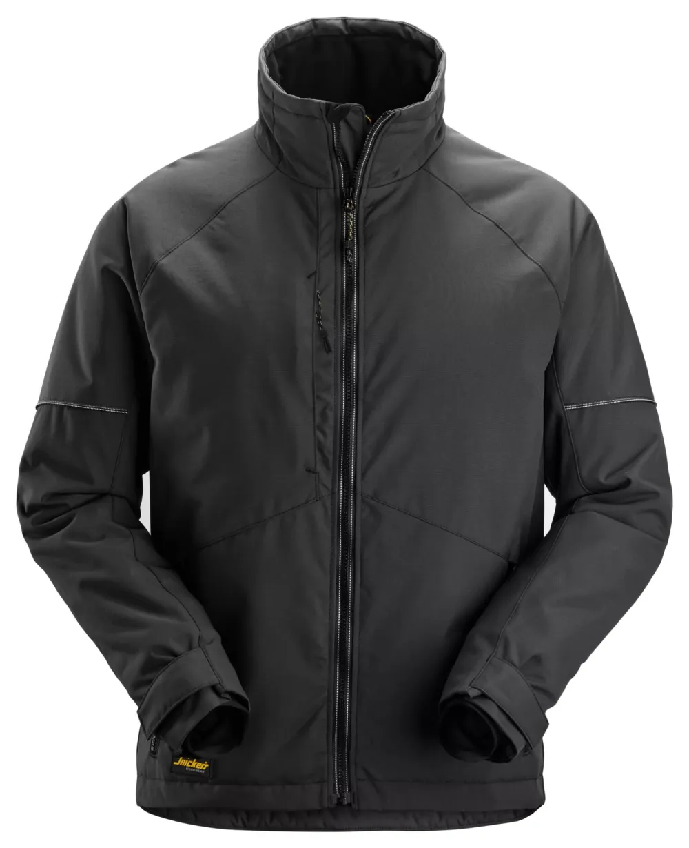 Snickers 1158 AllroundWork, Winter werkjas Zwart - Zwart voorkant