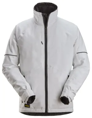 Snickers 1158 AllroundWork, Winter werkjas Wit - Zwart voorkant
