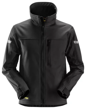 Snickers 1200 AllroundWork, Softshell Werkjas Zwart - Zwart voorkant