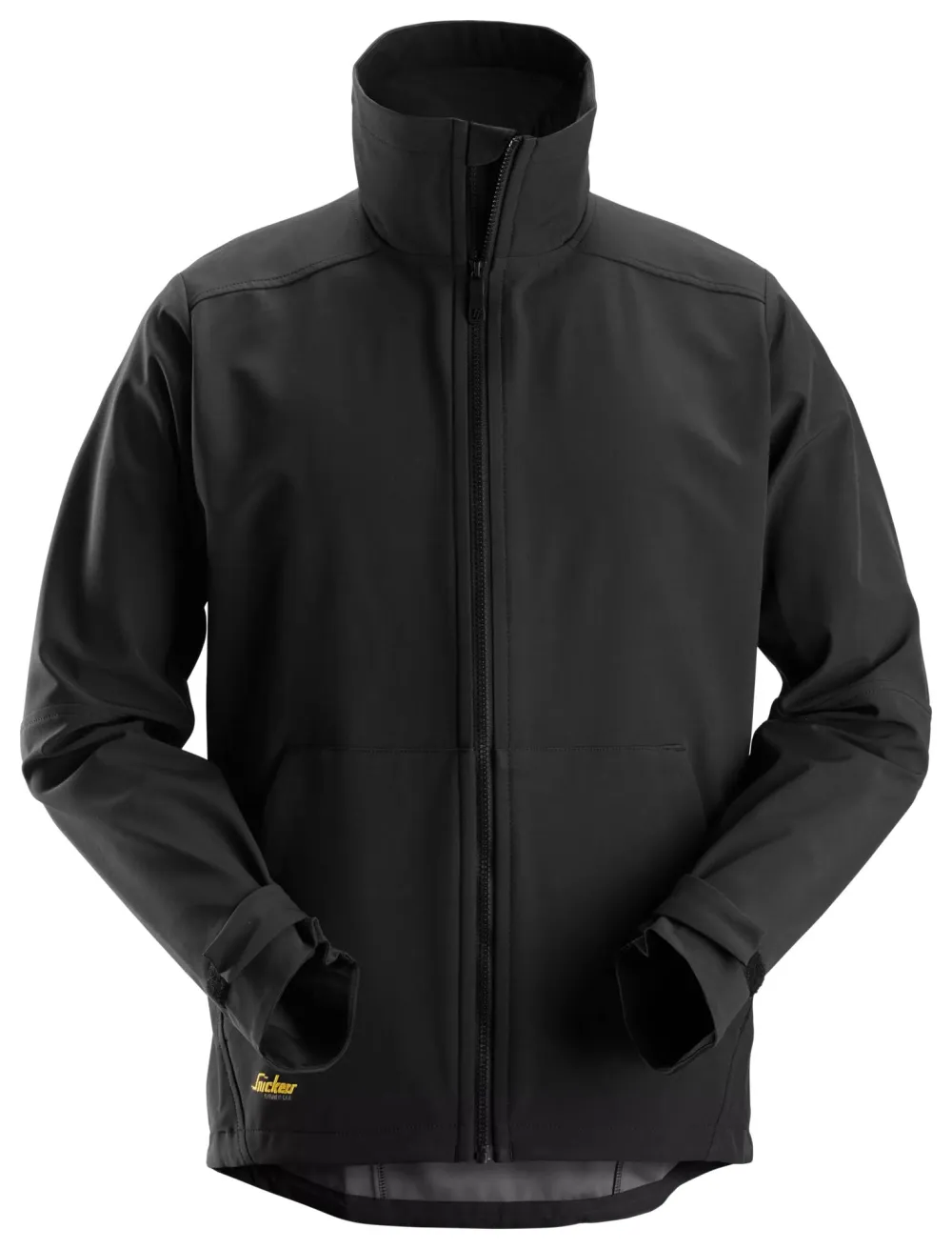 Snickers 1205 AllroundWork, Winddichte Softshell Werkjas Zwart voorkant