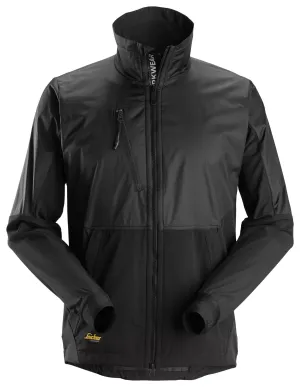 Snickers 1948 LiteWork, Hybride Windblocker Werkjas Zwart - Zwart voorkant