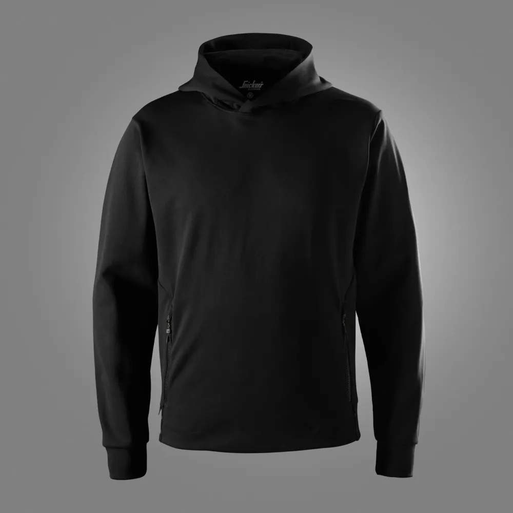 Snickers 2091 Tech Tussenlaag Hoodie Zwart voorkant