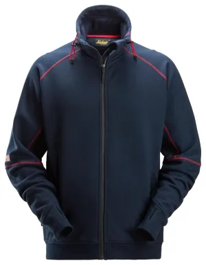 Snickers 2360 ProtecWork, Vlamboog Sweater met Rits Donker Blauw voorkant