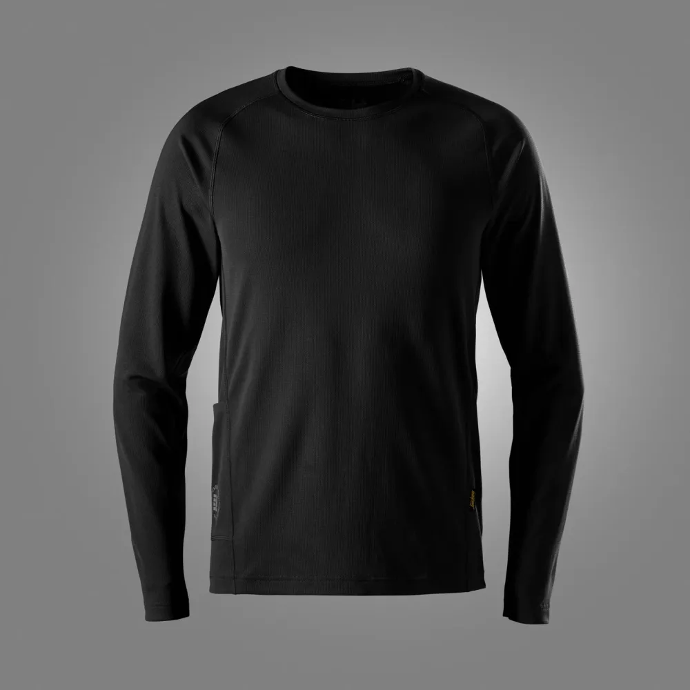 Snickers 2454 StayFresh Longsleeve T-shirt Zwart voorkant