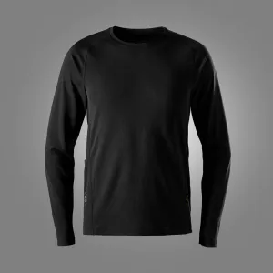 Snickers 2454 StayFresh Longsleeve T-shirt Zwart voorkant