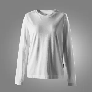 Snickers 2477 Classic Dames T-Shirt met Lange Mouwen Wit voorkant
