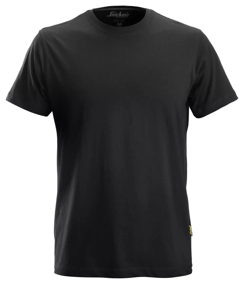 Snickers 2502 Classic T-Shirt Zwart voorkant