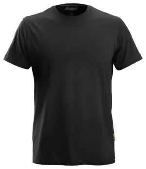 Snickers 2502 Classic T-Shirt Zwart voorkant