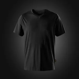 Snickers 2512 T-Shirt met V-hals Zwart voorkant