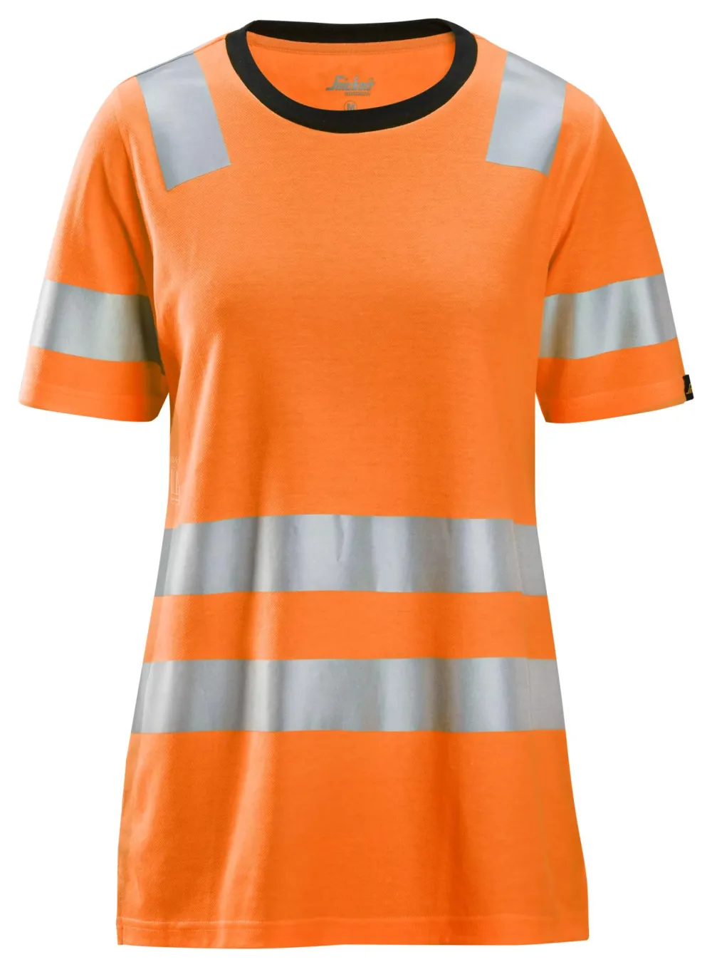 Snickers 2537 High-Vis, Klasse 2 Dames T-Shirt High Vis Oranje voorkant