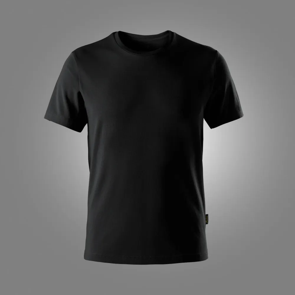 Snickers 2540 Slim Fit T-Shirt Zwart voorkant