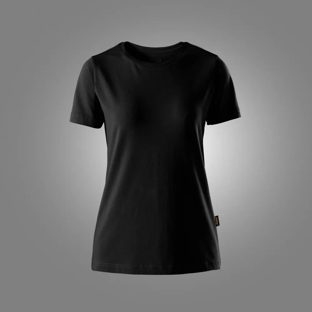 Snickers 2547 Slim Fit Dames T-Shirt Zwart voorkant