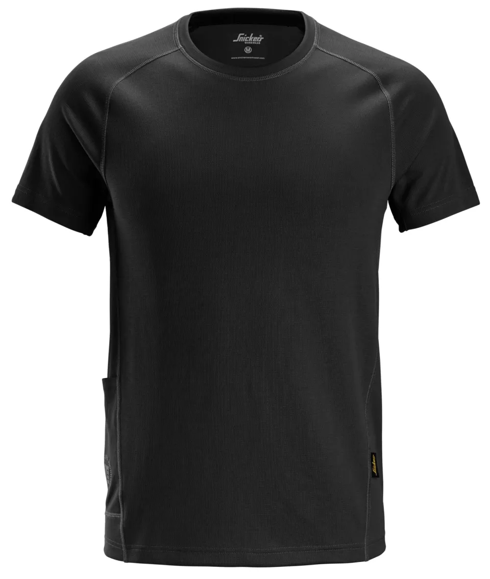 Snickers 2556 StayFresh T-Shirt Zwart voorkant