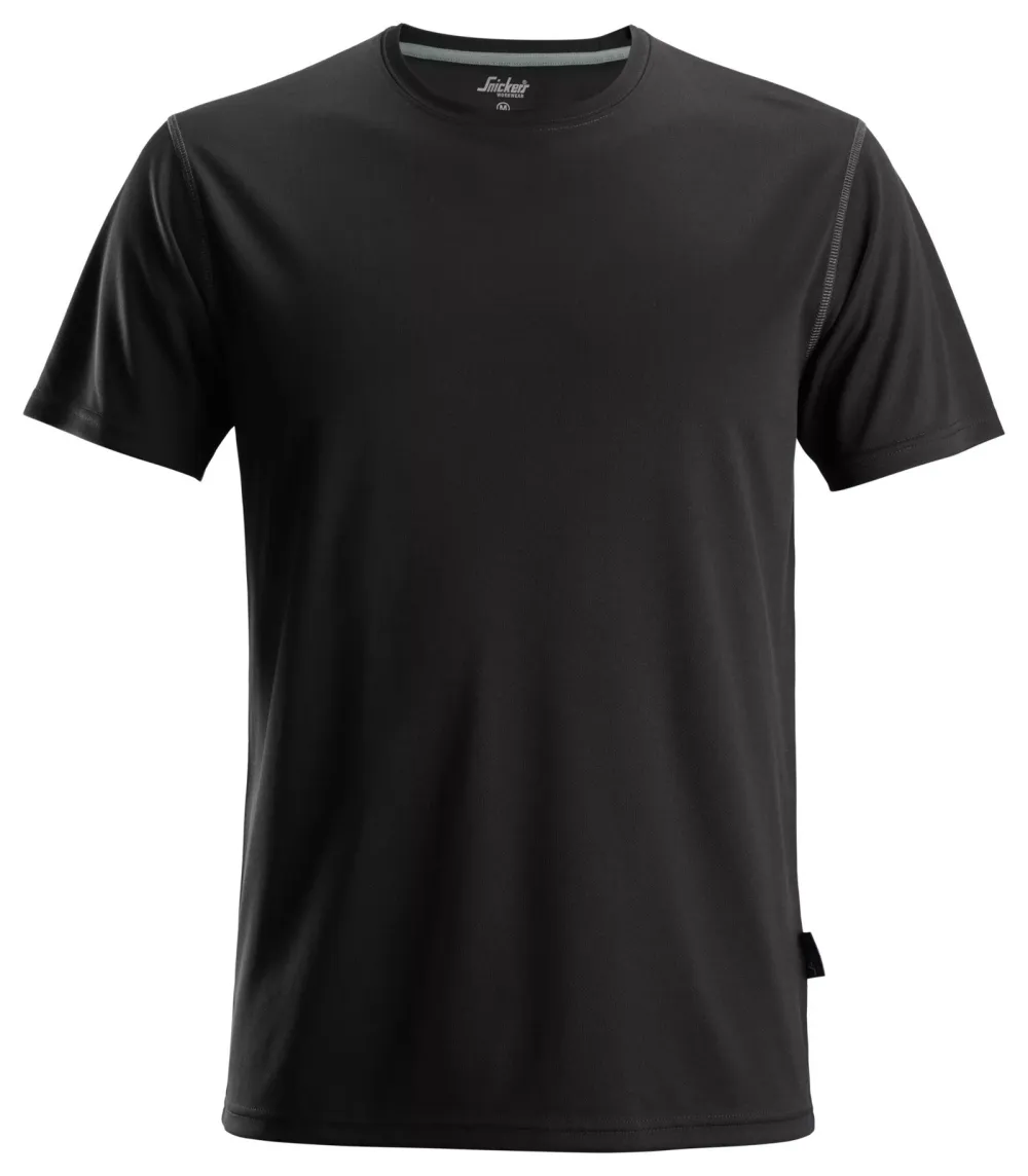 Snickers 2558 AllroundWork, T-Shirt Zwart voorkant