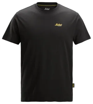 Snickers 2588 T-Shirt met Klein Logo Zwart voorkant