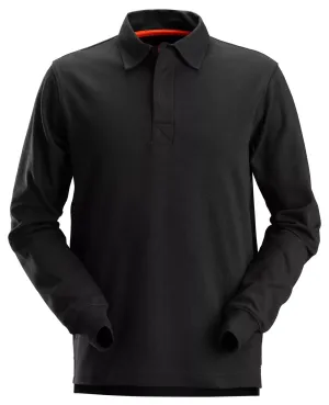 Snickers 2612 AllroundWork, Rugbyshirt Zwart voorkant