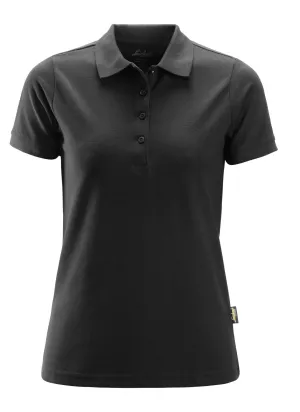 Snickers 2702 Dames Polo Shirt Zwart voorkant
