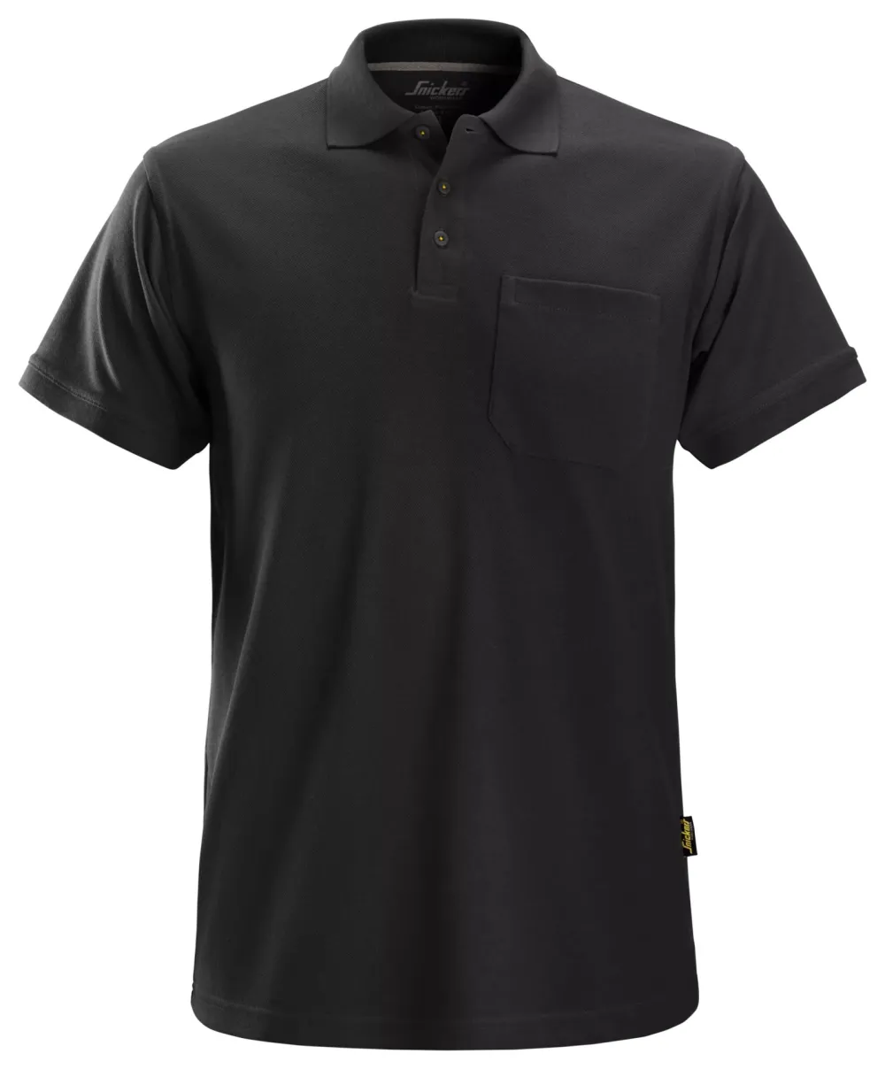 Snickers 2708 Classic Poloshirt Zwart voorkant