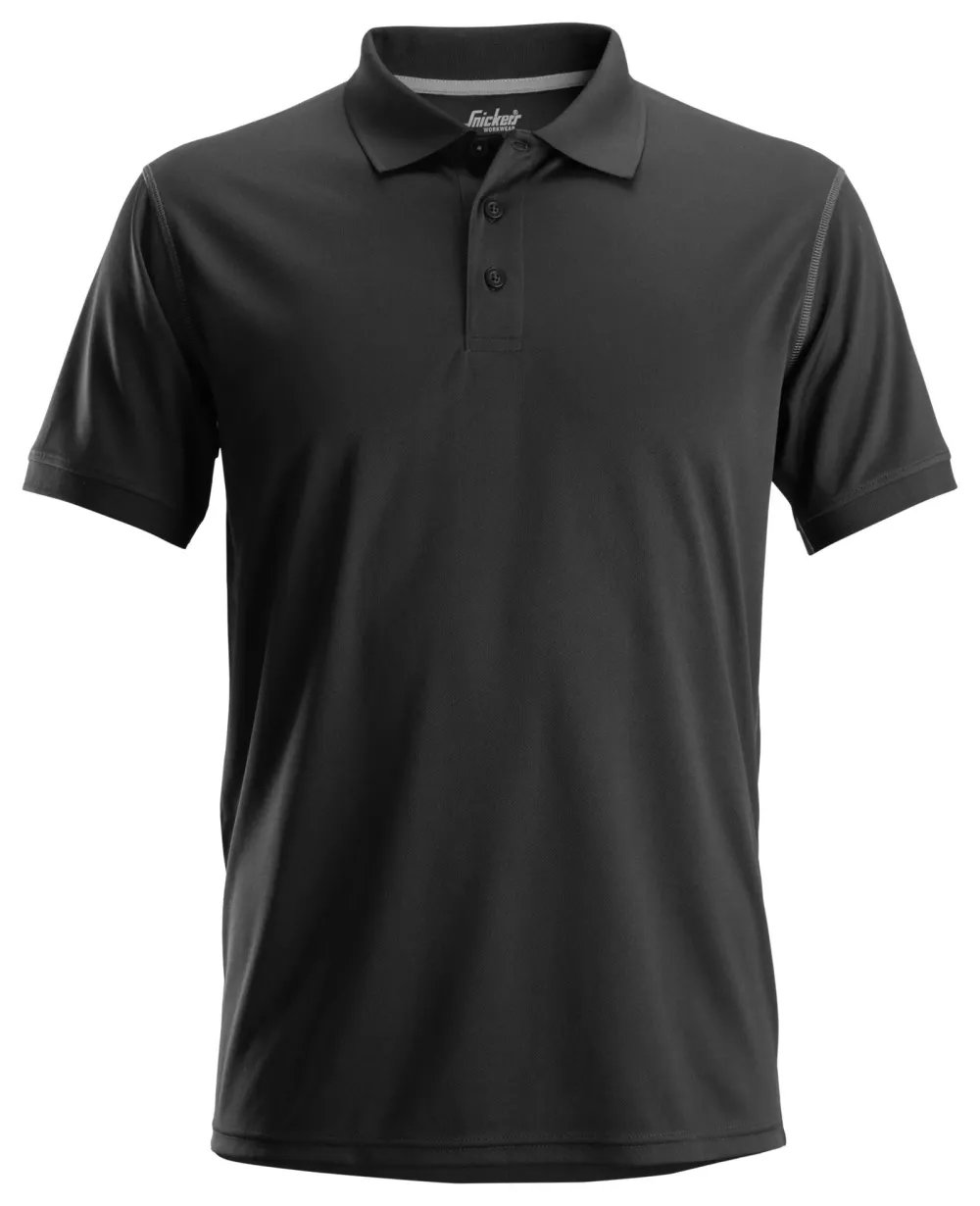 Snickers 2721 AllroundWork, Polo Shirt Zwart voorkant
