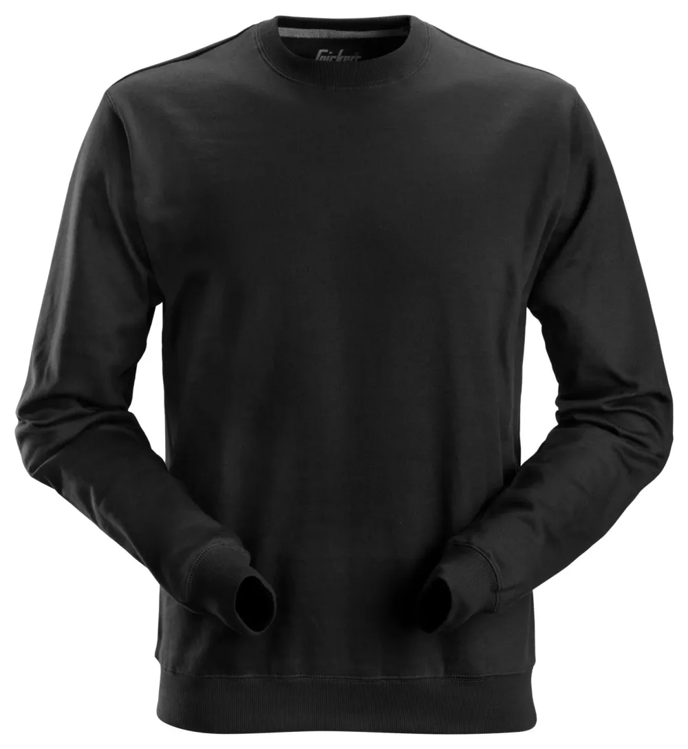 Snickers 2810 Sweatshirt Zwart voorkant