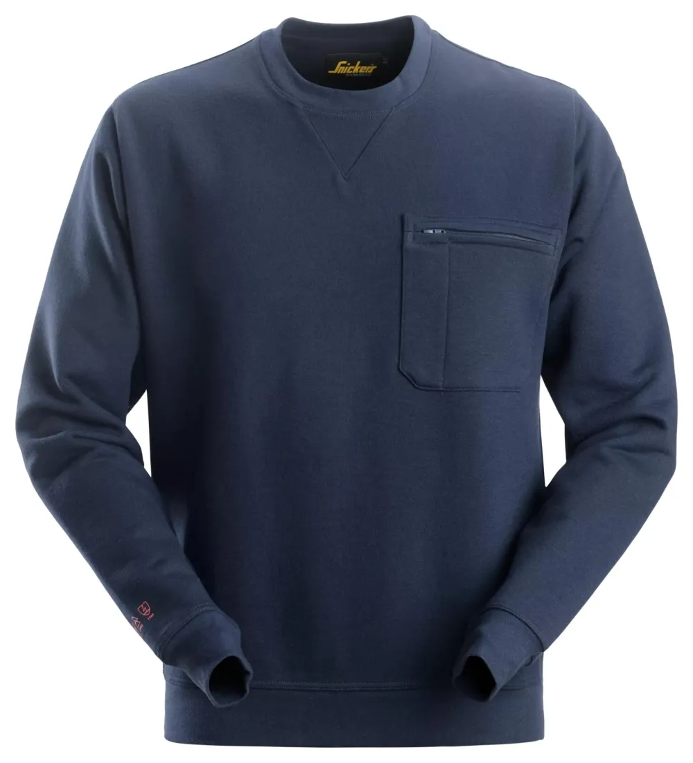 Snickers 2861 ProtecWork, Sweatshirt Donker Blauw voorkant