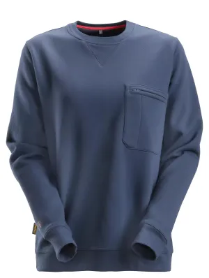 Snickers 2867 ProtecWork, Dames Sweatshirt Donker Blauw voorkant