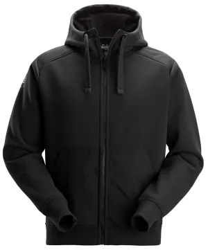 Snickers 2875 Cordura® Tech Sweatshirt Hoodie met Rits Zwart - Zwart voorkant