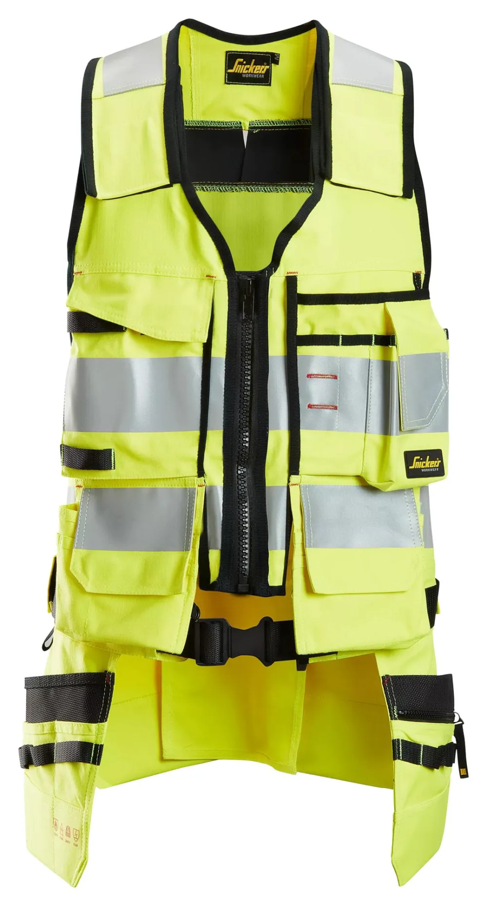 Snickers 4260 ProtecWork, High-Vis Klasse 1, Vest High-Vis Geel voorkant