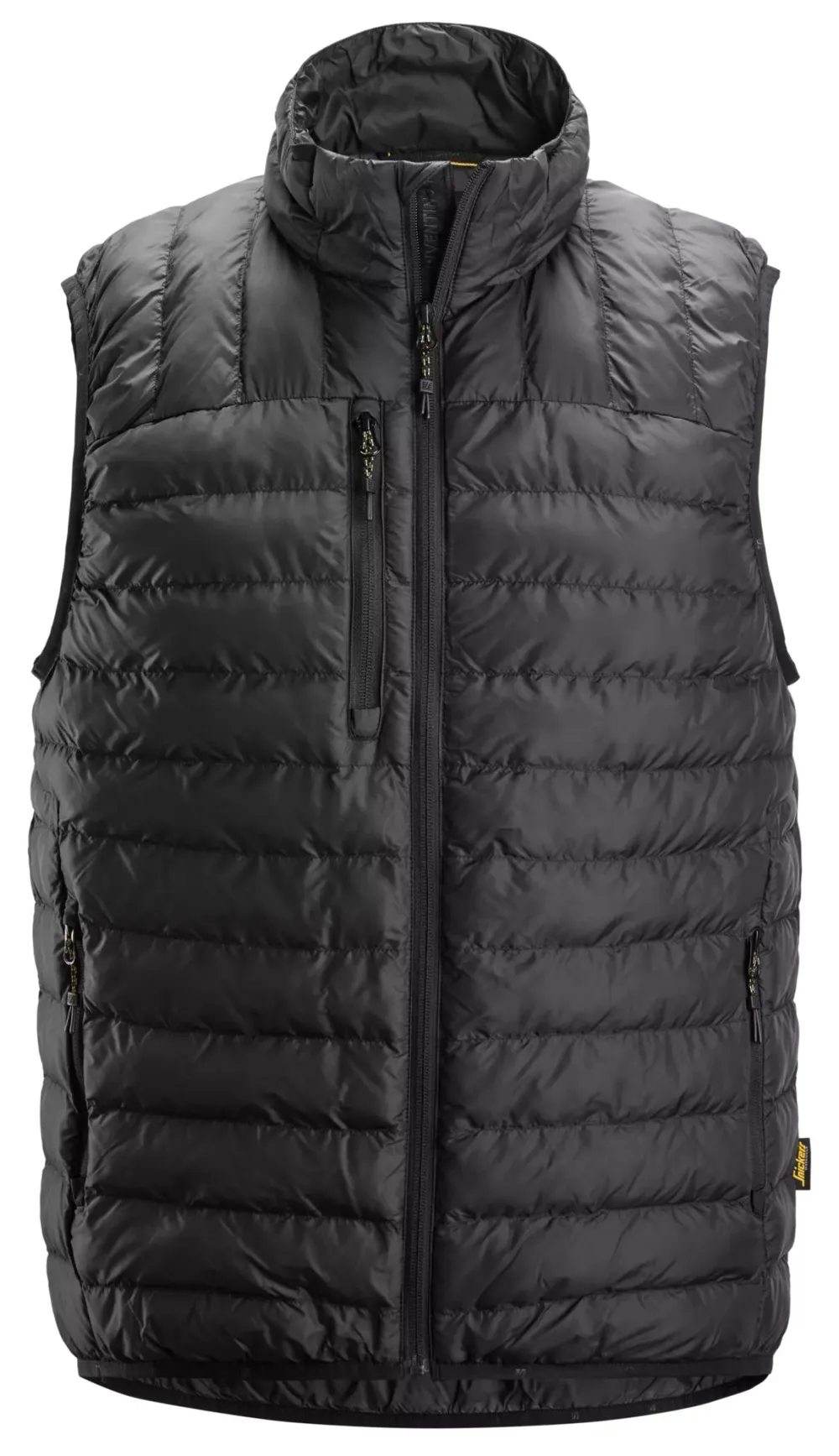 Snickers 4502 AllroundWork, Opvouwbare Lichtgewicht Bodywarmer Zwart voorkant