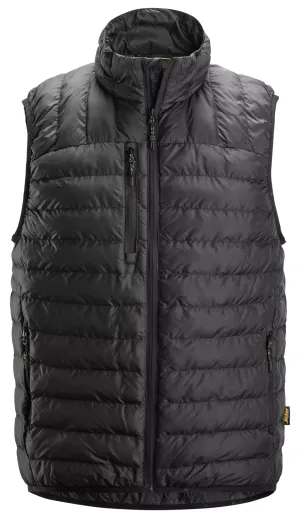 Snickers 4502 AllroundWork, Opvouwbare Lichtgewicht Bodywarmer Zwart voorkant