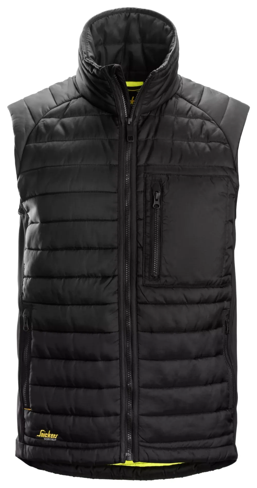 Snickers 4512 AllroundWork, Geïsoleerde 37.5® Bodywarmer Zwart - Zwart voorkant