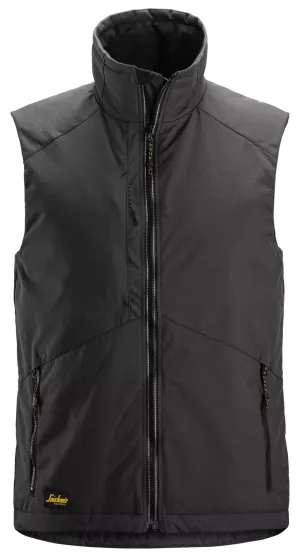 Snickers 4558 AllroundWork, Winter Bodywarmer Zwart voorkant