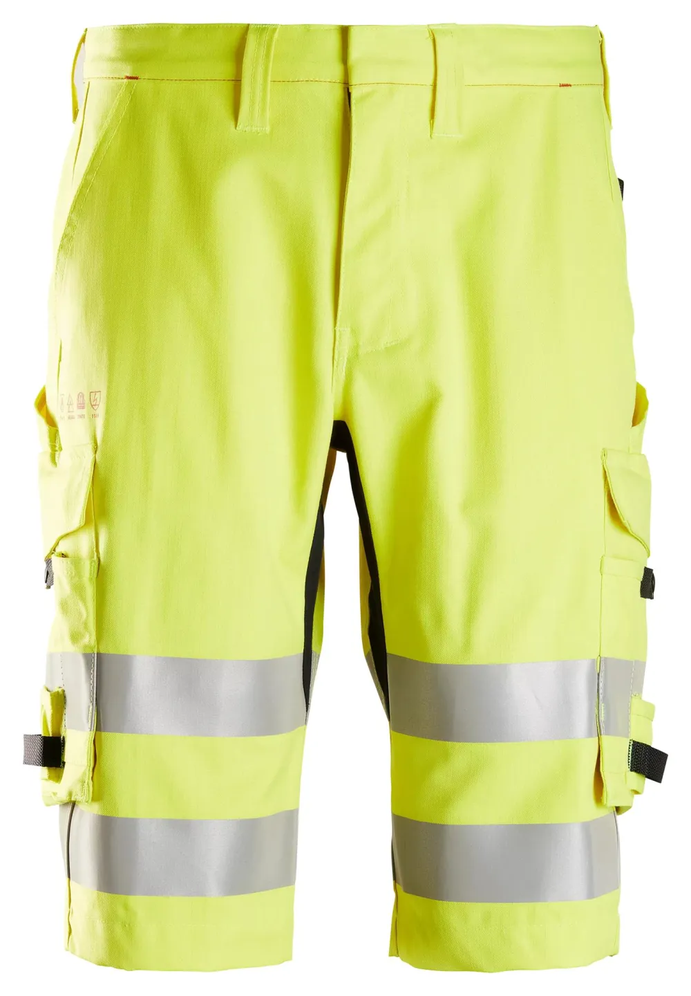 Snickers 6160 ProtecWork, High-Vis Klasse 1, Werkshorts High-Vis Geel voorkant