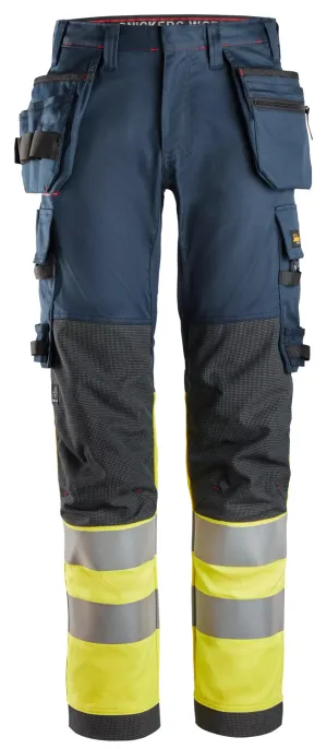 ProtecWork, High-Vis Klasse 1, Stretch Werkbroek met Holsterzakken