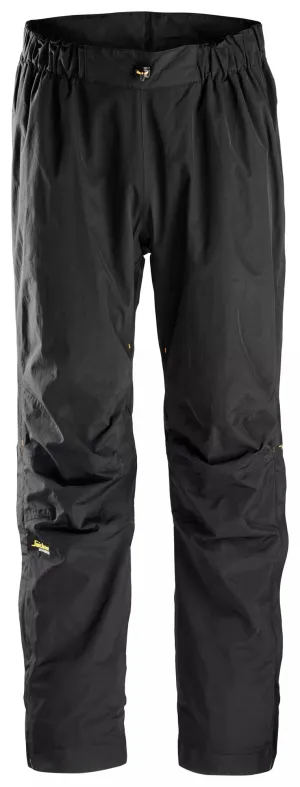 Snickers 6901 AllroundWork, Waterdichte Shellbroek Zwart - Zwart voorkant
