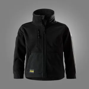 Snickers 7511 Junior Windblocker Fleecevest Zwart - Zwart voorkant