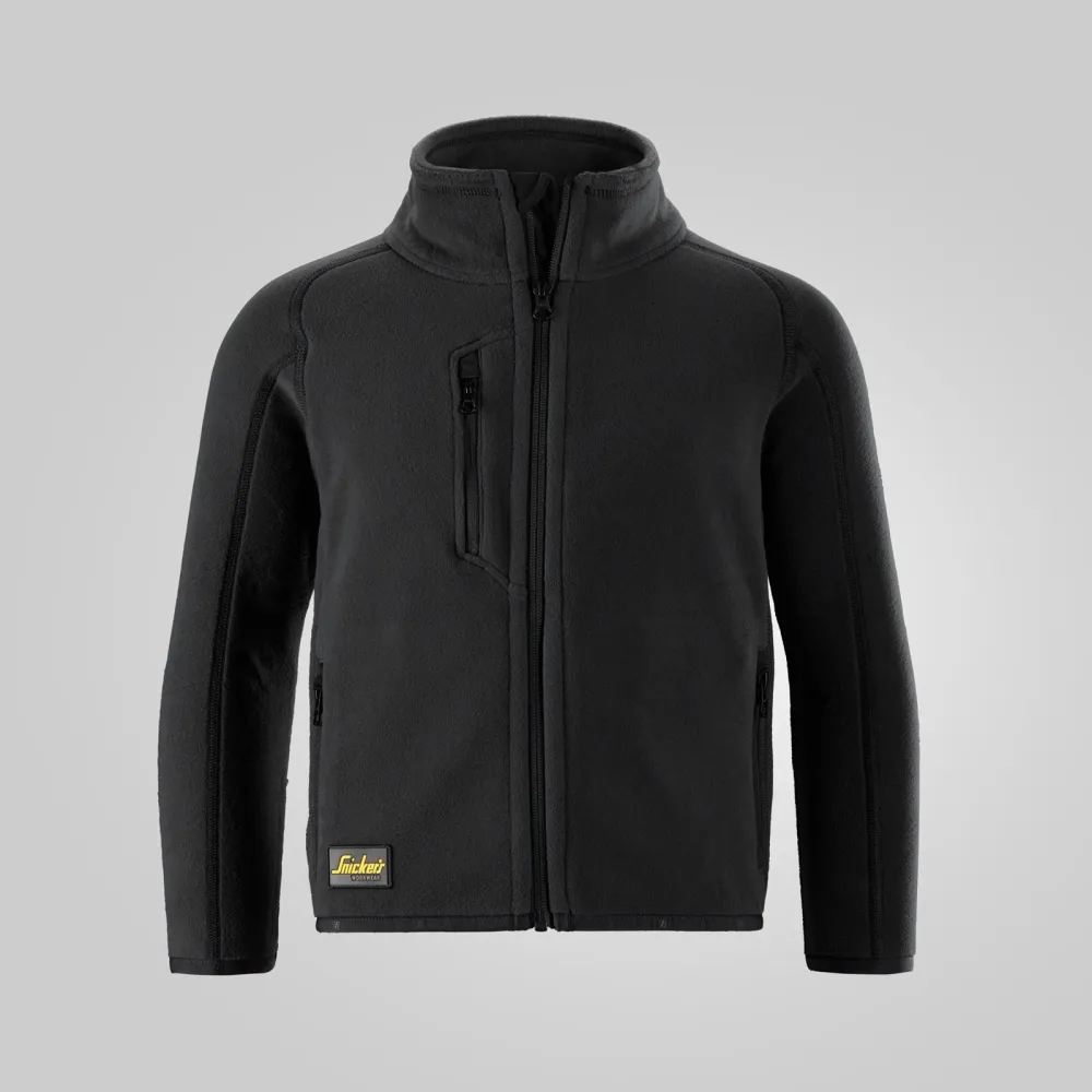 Snickers 7522 Junior Polartec® Shed Less Fleecevest Zwart voorkant