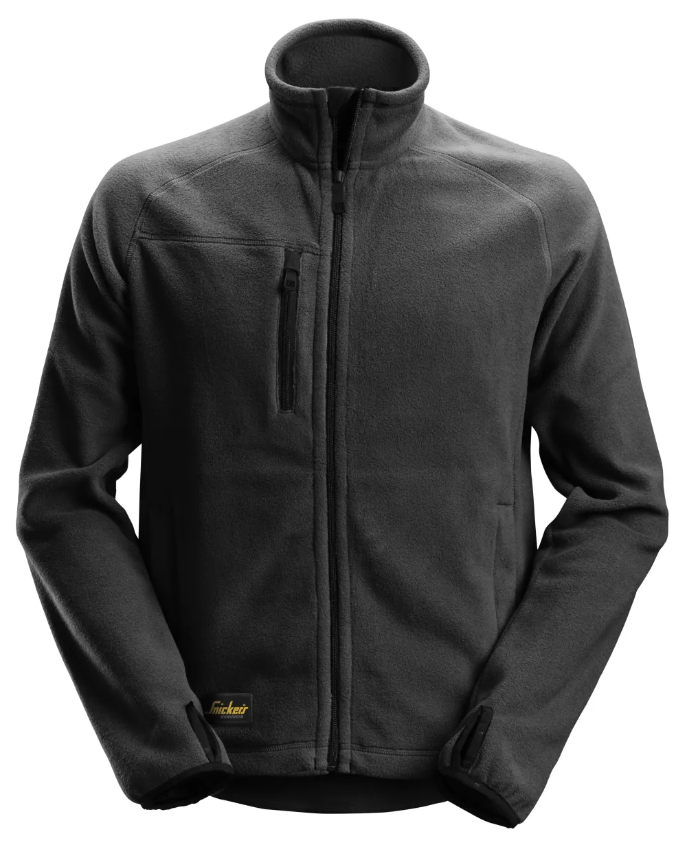 Snickers 8022 AllroundWork, POLARTEC® Fleece Jack Zwart voorkant