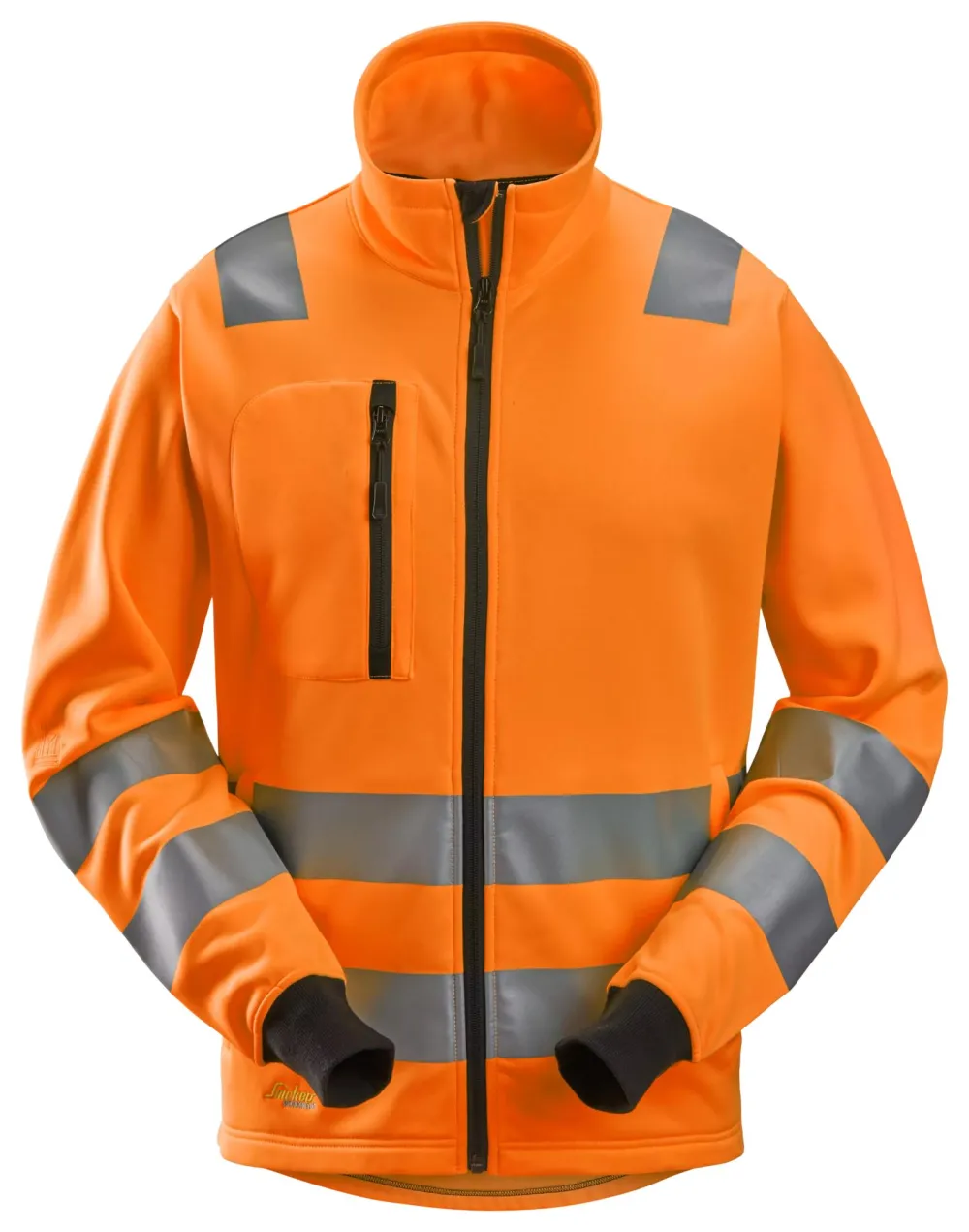 Snickers 8036 High-Vis, Vest met Rits Klasse 2/3 High-Vis Oranje voorkant