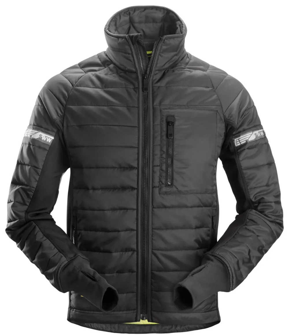 Snickers 8101 AllroundWork, Geïsoleerd 37.5® Werkjack Zwart - Zwart voorkant