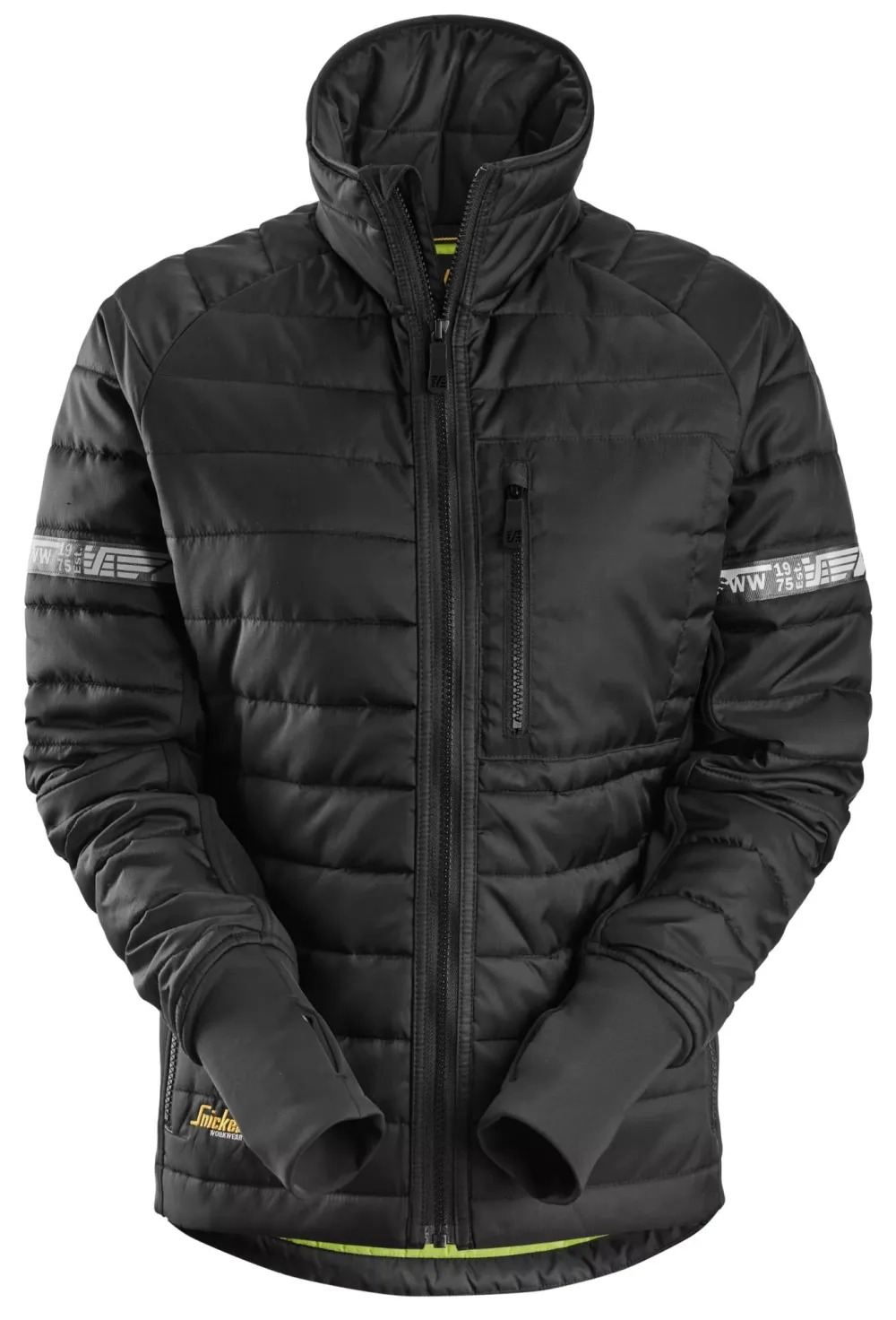 Snickers 8107 AllroundWork, 37.5® Geïsoleerde Dameswerkjas Zwart - Zwart voorkant