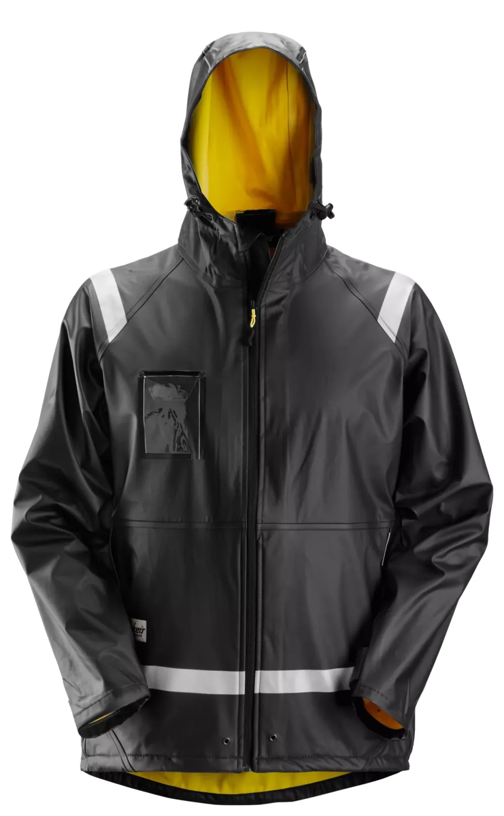 Snickers 8200 Regenjas PU Zwart voorkant
