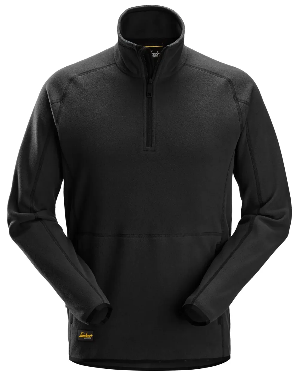 Snickers 8421 Polartec® Shed Less Fleecevest met Halve Rits Zwart voorkant