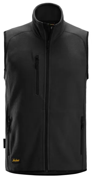 Snickers 8424 Polartec® Shed Less Fleece Bodywarmer Zwart voorkant