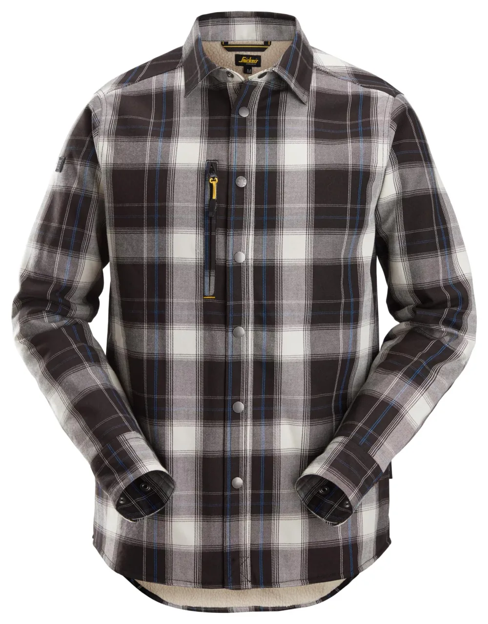 Snickers 8522 AllroundWork, Geïsoleerd Overhemd Zwart - Khaki voorkant