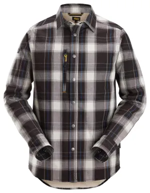 Snickers 8522 AllroundWork, Geïsoleerd Overhemd Zwart - Khaki voorkant