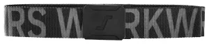 Snickers 9004 Riem met Logo Zwart - Staal Grijs voorkant