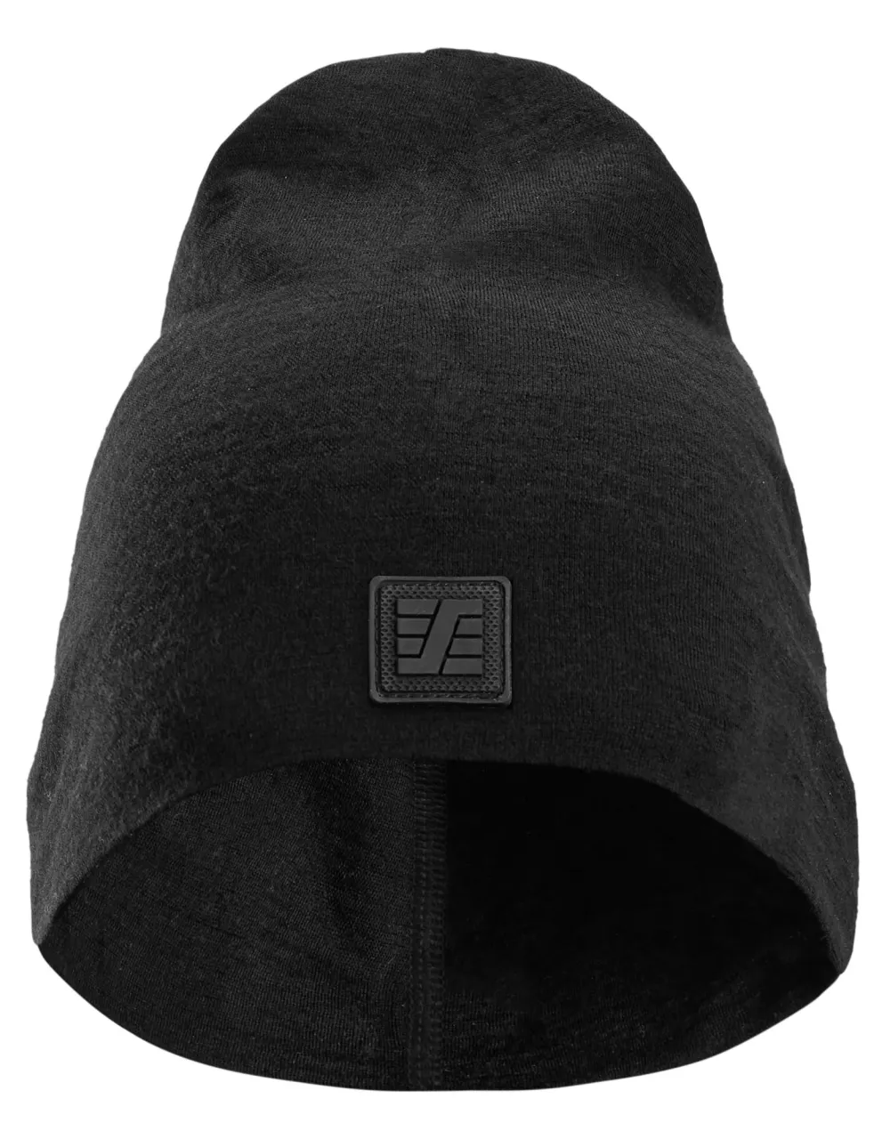 Snickers 9009 Merino Wollen Beanie Zwart voorkant