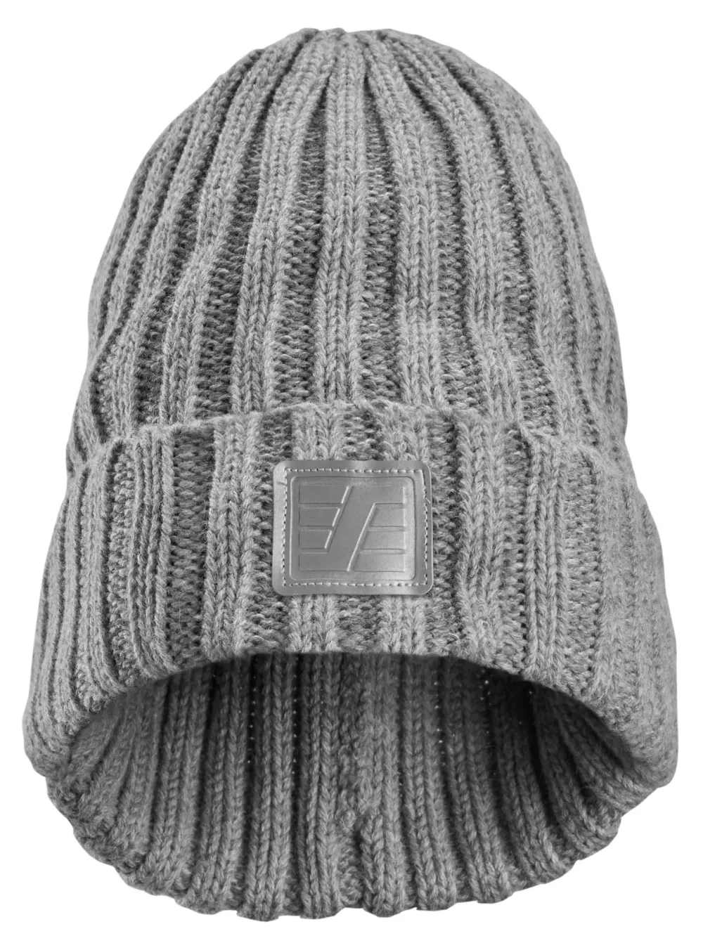 Snickers 9027 Reflecterende Beanie Gemeleerd Grijs voorkant
