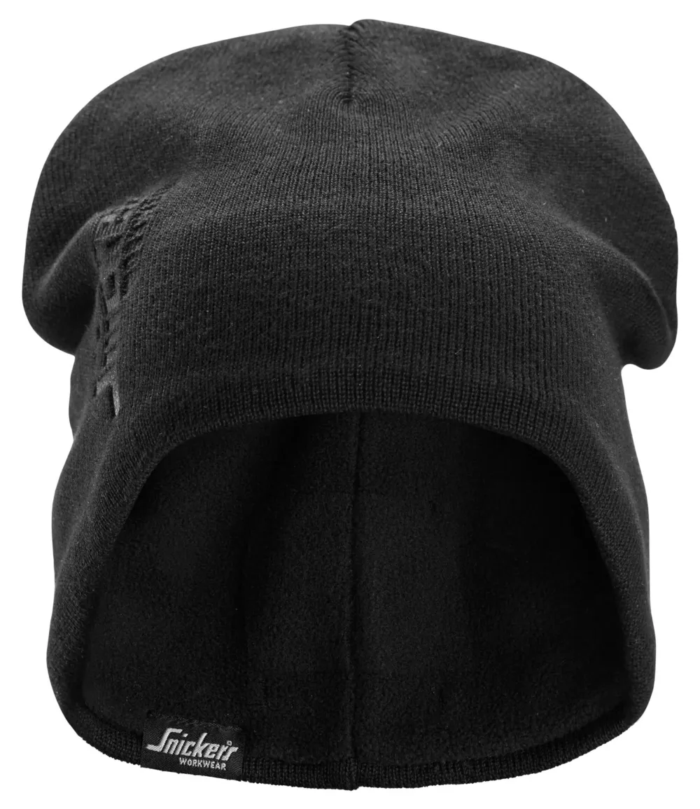 Snickers 9031 AllroundWork, Winddichte Beanie Zwart voorkant